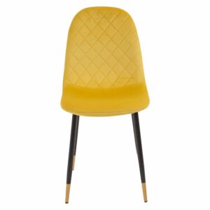 Silla Auxiliar Velvet Amarilla HY Textil y Metal