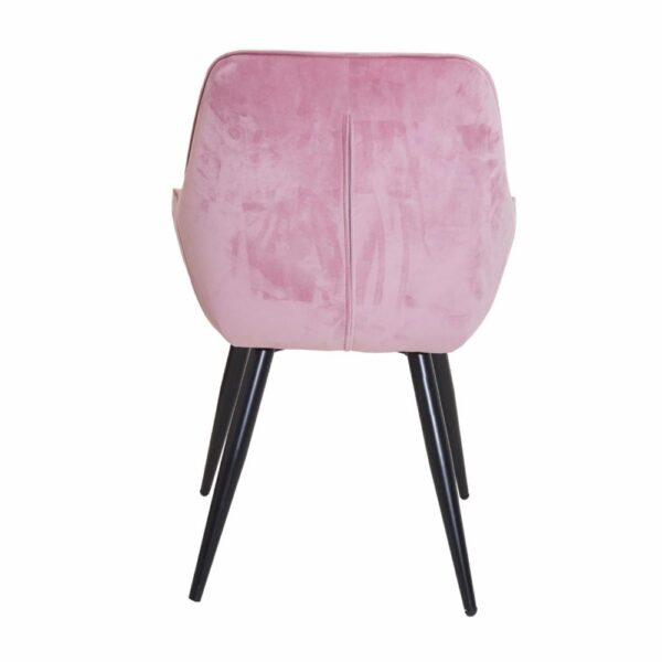 Silla Rosa HY Patas De Metal - Imagen 4