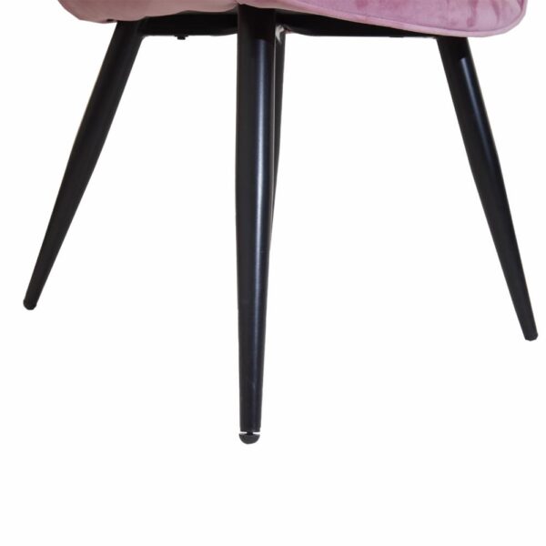 Silla Rosa HY Patas De Metal - Imagen 6