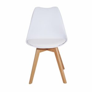 Silla Auxiliar Acolchonada Blanca HY