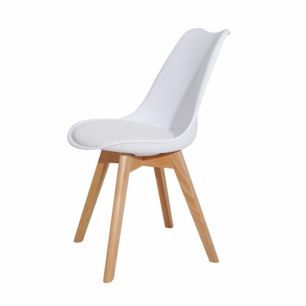 Silla Auxiliar Acolchonada Blanca HY - Imagen 3