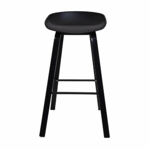 Silla De Bar Negra HY Plástico y Metal