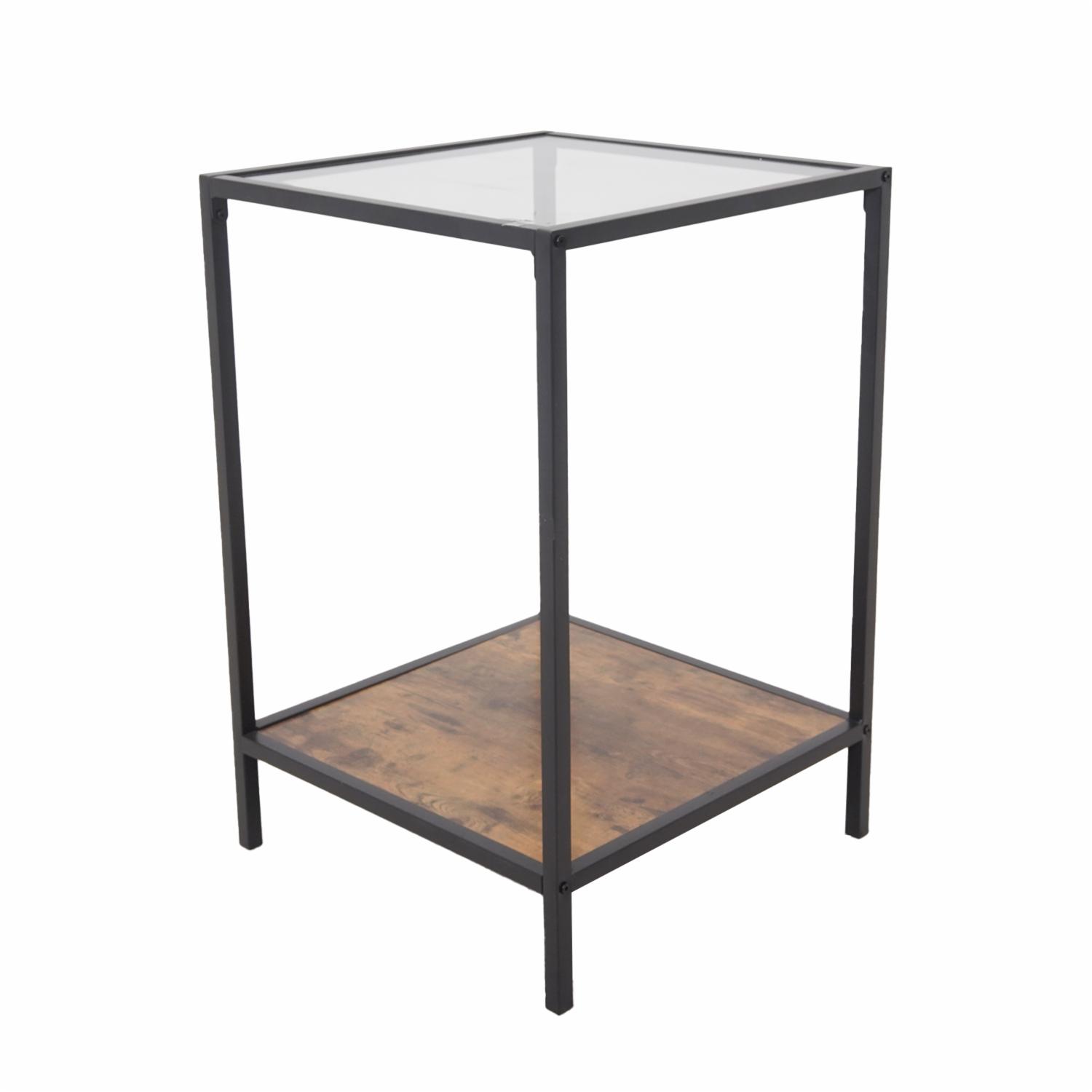 Mesa Lateral De Hierro Y Madera FREE HOME Unidad