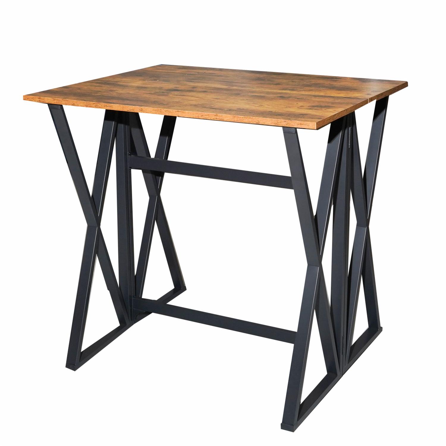 Desayunador Mesa y 2 Bancos FREE HOME Madera y Metal - Imagen 4