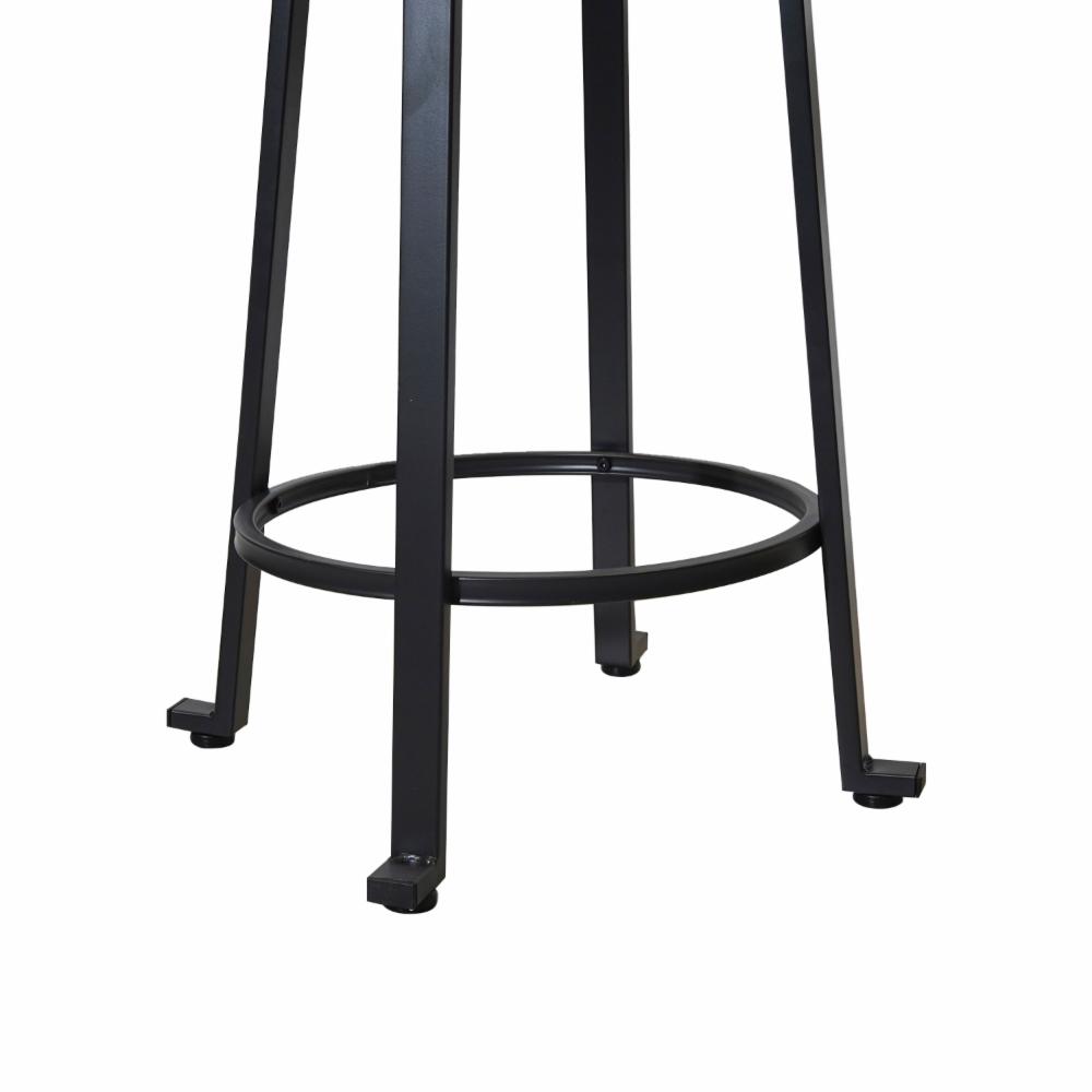 Taburete Circular De Hierro Y Madera FREE HOME Madera y Metal - Imagen 3