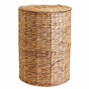 Canasto Redondo Natural Con Tapa MAXWELL Grande