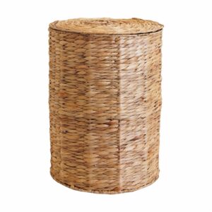 Canasto Redondo Natural Con Tapa MAXWELL Mediano