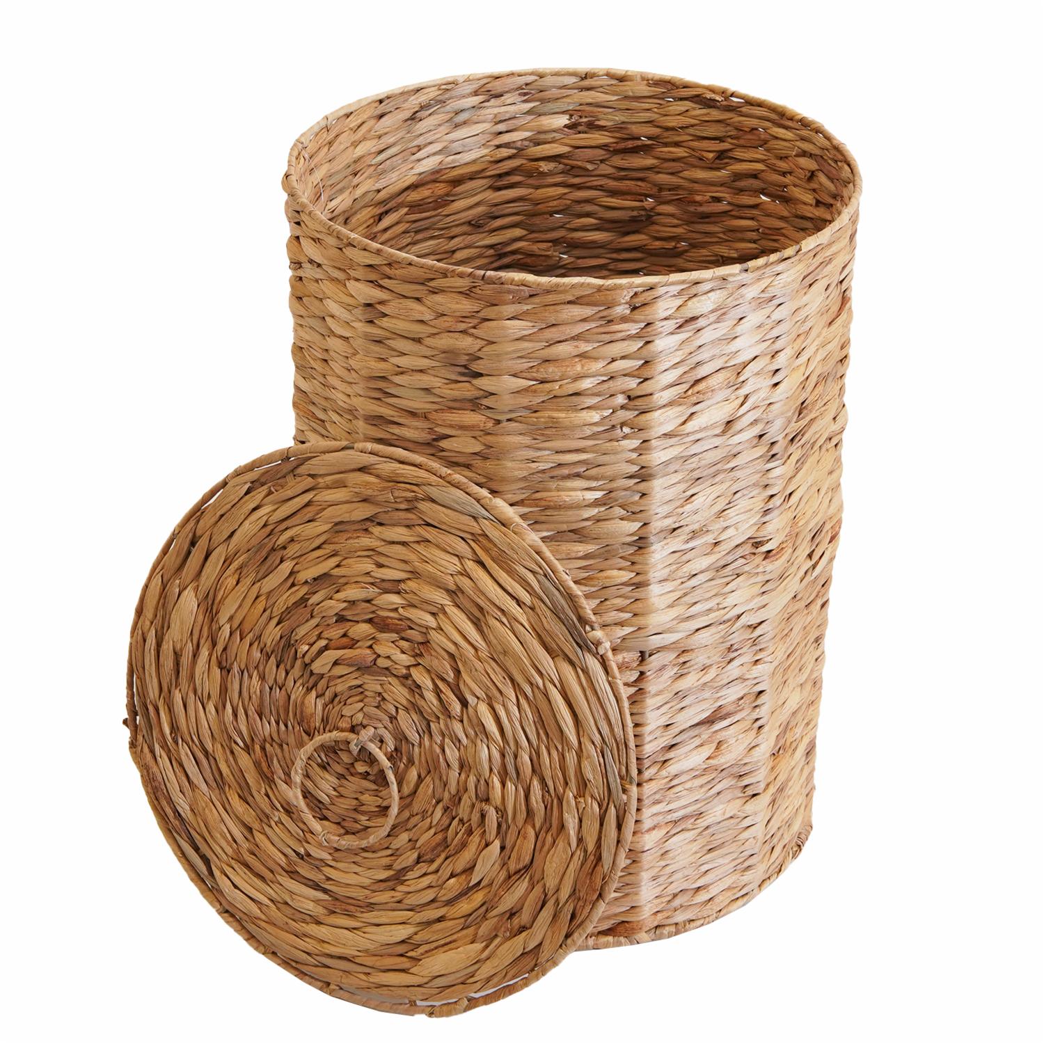 Canasto Redondo Natural Con Tapa MAXWELL Mediano - Imagen 2