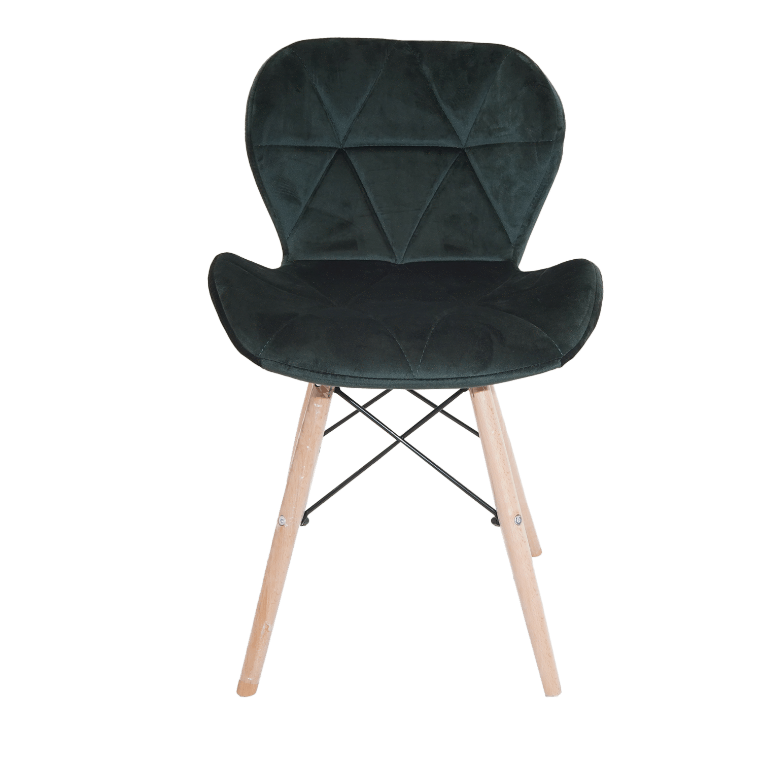 Silla Auxiliar Negro Con Blanco Pata Metal HY