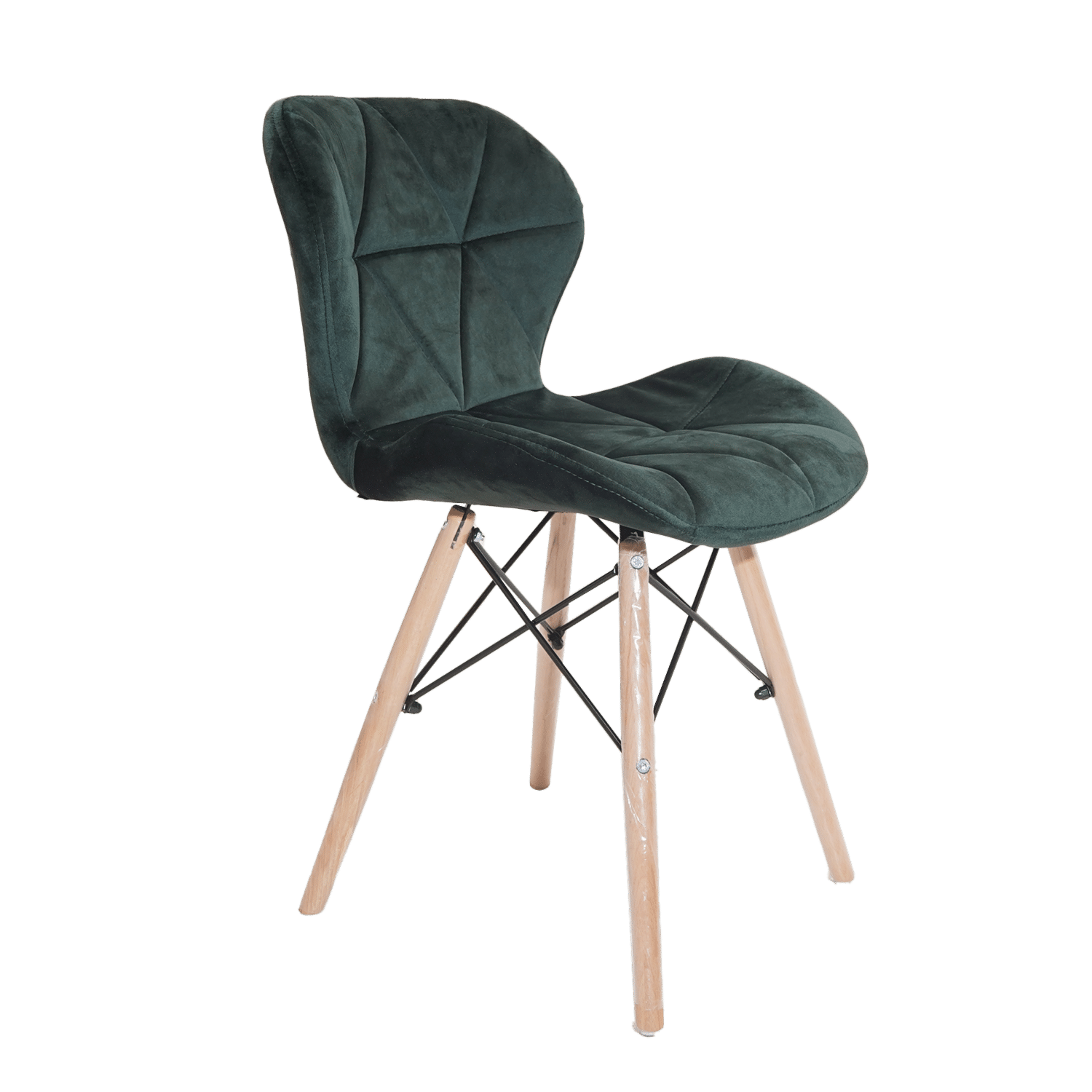 Silla Auxiliar Negro Con Blanco Pata Metal HY