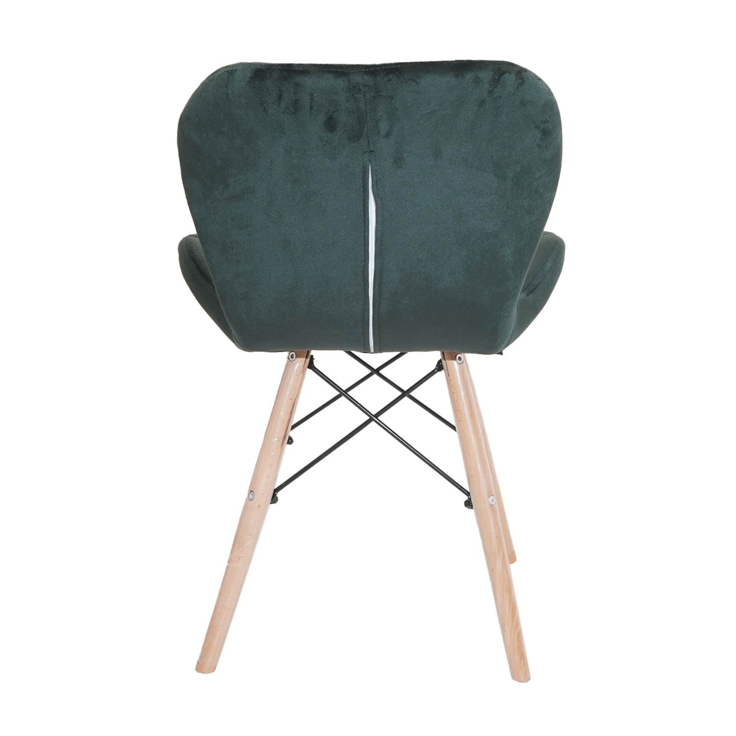 Silla Auxiliar Negro Con Blanco Pata Metal HY
