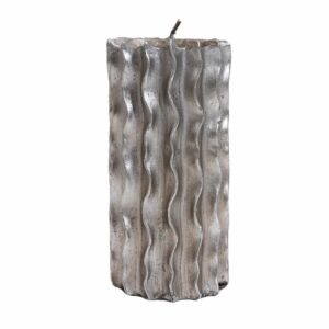 Vela Decorativa Plata Mediana JOY 7.3*7.3*14.5CM