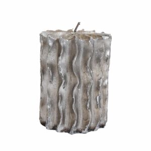 Vela Decorativa Plata Pequeña JOY 7.3*7.3*9.5CM