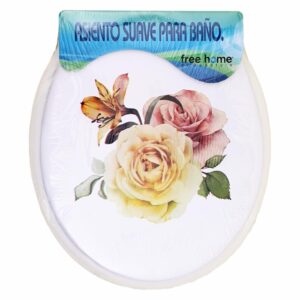 Asiento Para Inodoro Diseño De Flores FREE HOME 17"