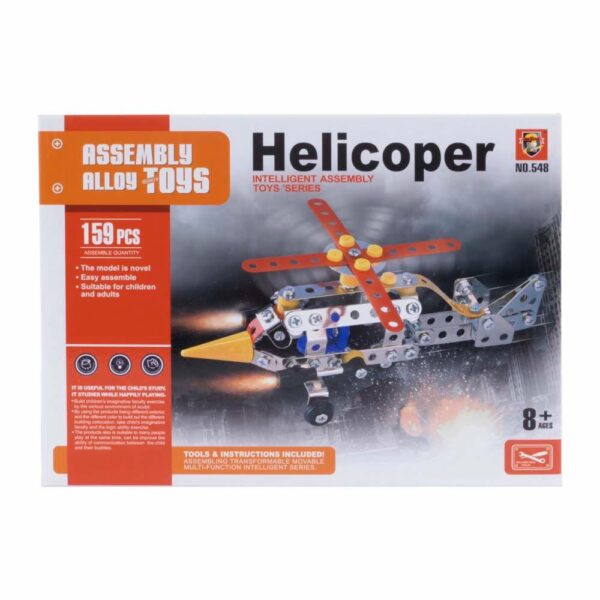 Kit Para Armar Helicóptero ASSEMBLY TOYS 159 Piezas