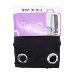 Cortina De Área Black Out Negro FREE HOME 135 X 230 Cm