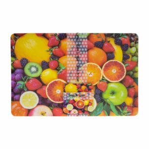 Set Individuales X 4 Frutas + Portavasos FREE HOME 45 X 30 Cm