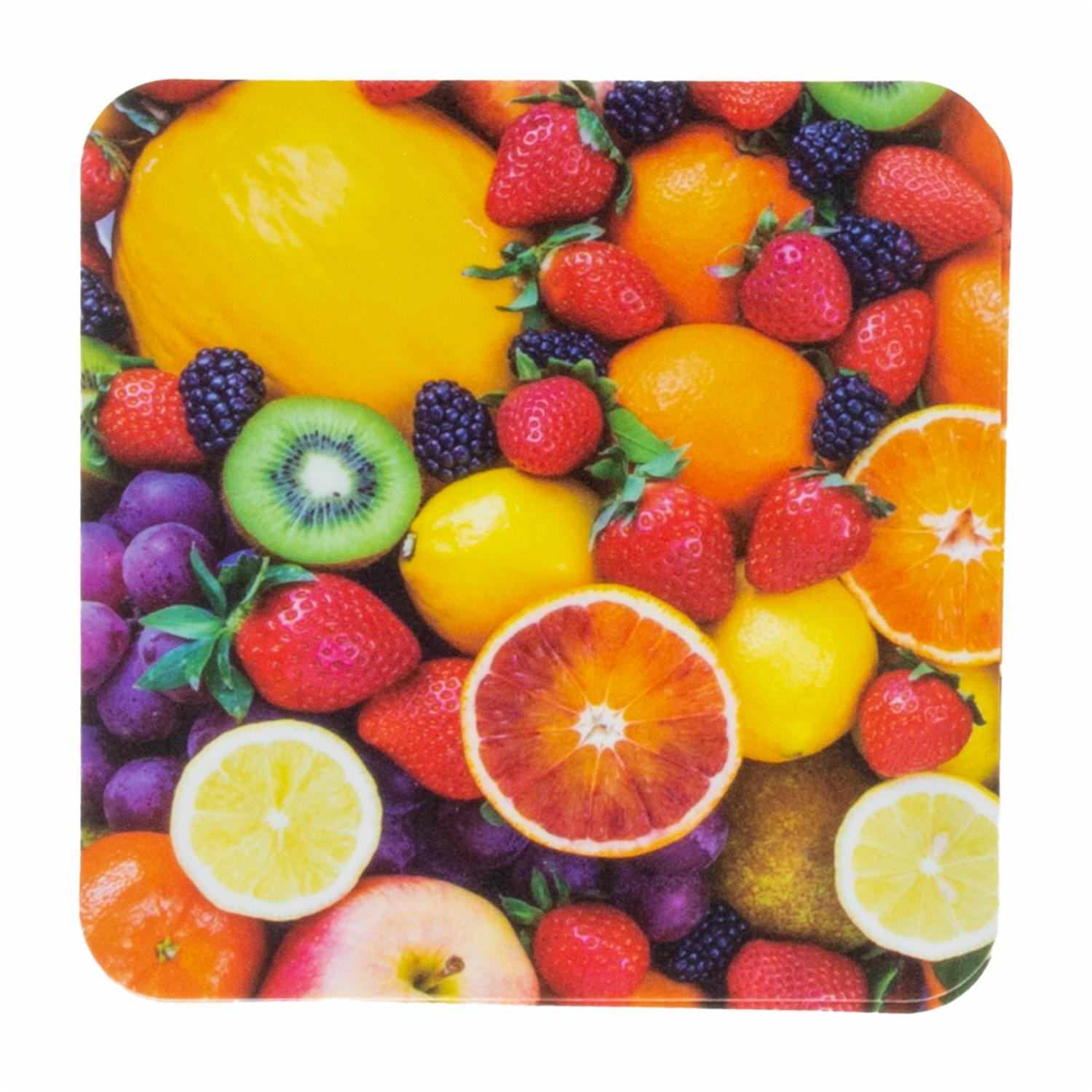 Set Individuales X 4 Frutas + Portavasos FREE HOME 45 X 30 Cm - Imagen 2