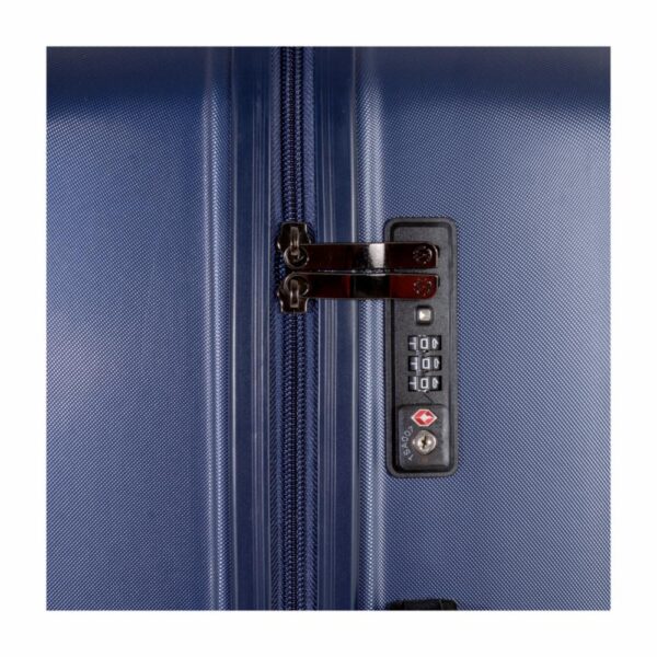 Maleta De Viaje Textura Dura Color Azul TRANSWORLD LUGGAGE 70 Cm - Imagen 5