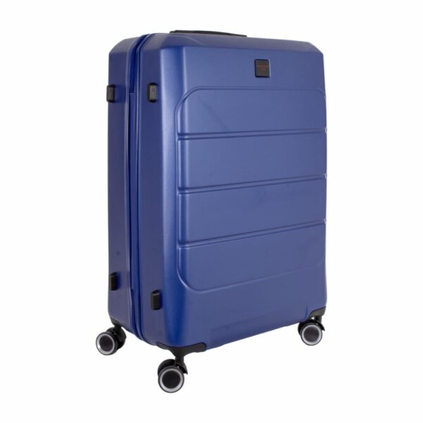 Maleta De Viaje Textura Dura Color Azul TRANSWORLD LUGGAGE 70 Cm - Imagen 3