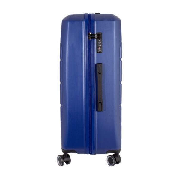 Maleta De Viaje Textura Dura Color Azul TRANSWORLD LUGGAGE 70 Cm - Imagen 5