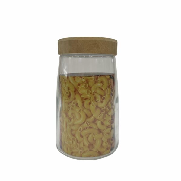 Frasco Con Tapa Bamboo Grande SINOGLASS Grande - Imagen 3