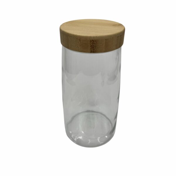 Frasco Con Tapa Bamboo Extra Grande SINOGLASS Extra Grande - Imagen 2