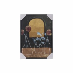 Cuadro Floreros Verde-Beige RICH HOME DESIGN 55 X 75 CM