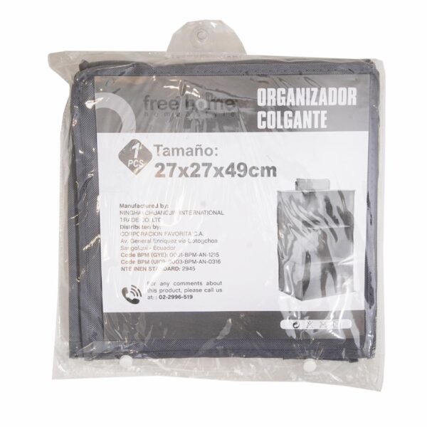 Organizador Colgante 3 Niveles FREE HOME 27X27X49 Cm