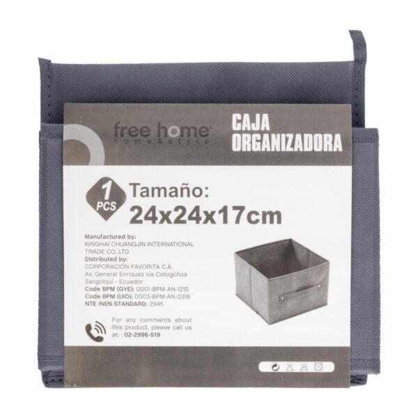 Caja Organizadora Con Mango FREE HOME 24X24X17 Cm - Imagen 2