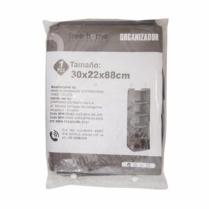 Organizador Con Ganchos 5 Niveles FREE HOME 30X22X88 Cm