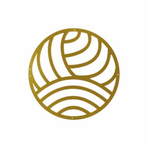 Cuadro Metálico Bronce Corte Laser Redondo FUZHOU 40 CM