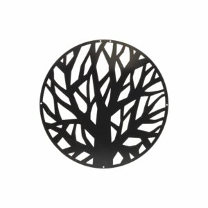 Cuadro Metálico Negro Corte Laser Ramas FUZHOU 40 CM