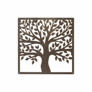 Placa Metálica Rustica Surtido Árbol Vida FUZHOU 60 X 60 CM