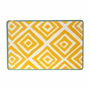 Individual Plástico Rombos Amarillos FREE HOME 43,5 X 28,2 X 0,05  Cm