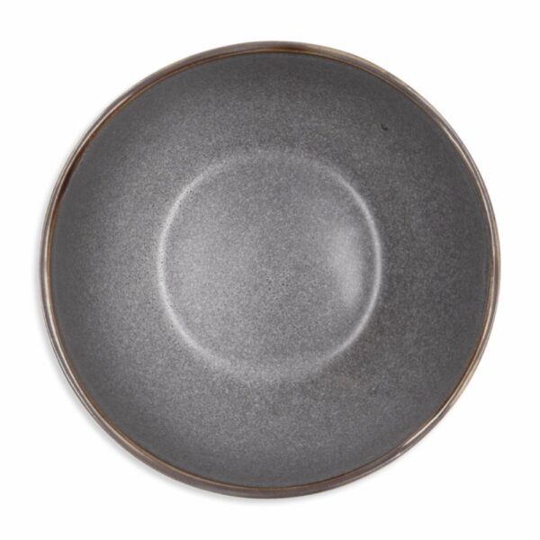 Bowl Gris Borde Marrón KIC KARPERY 14 Cm - Imagen 2