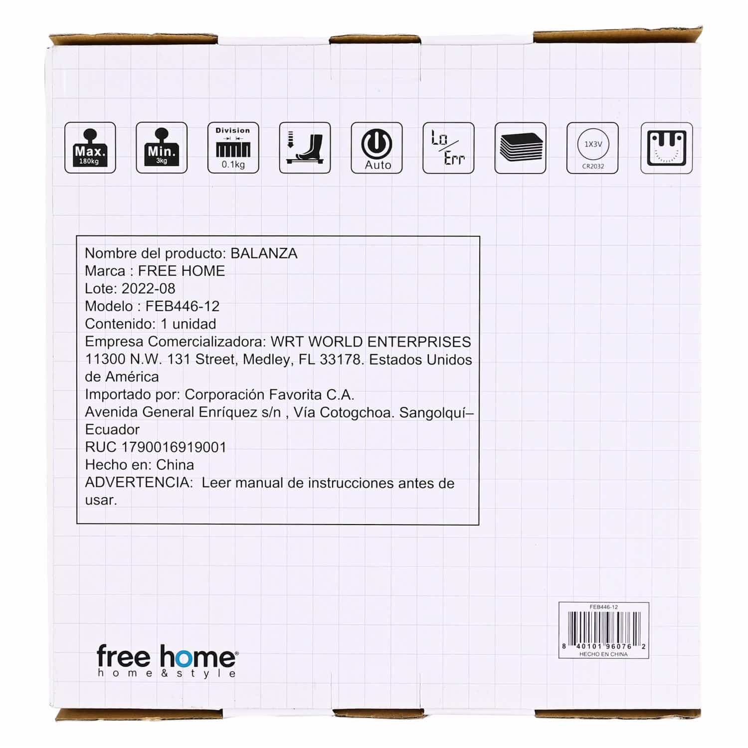 Balanza De Baño FREE HOME Digital - Imagen 2