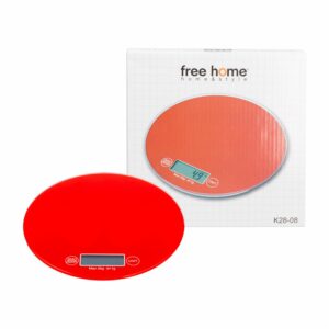 Balanza Digital De Cocina Roja FREE HOME 5 Kg