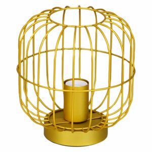 Lámpara De Mesa Dorada FREE HOME Metalica