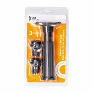 Bomba Negra De Vacio Con Tapones FREE HOME 22,3 Cm