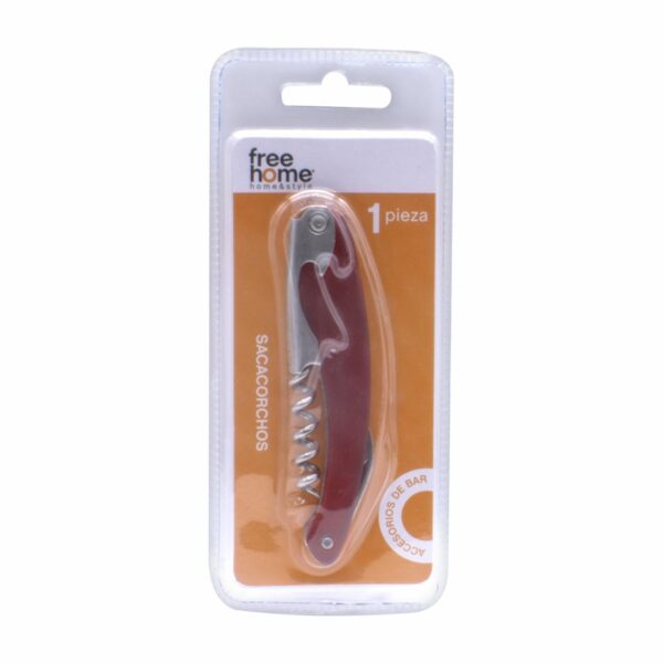 Sacacorchos 2 Tiempos Rojo FREE HOME 8 Cm