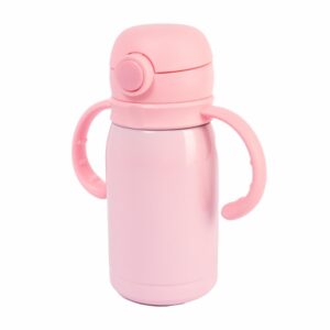 Tomatodo Térmico  Con Agarradera Y Sorbete Rosado FREE HOME 300 ML