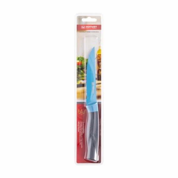 Cuchillo Para Carne Color Azul HONWAY Unidad