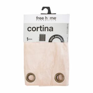 Cortina De Área Black Out Rosa FREE HOME 135 X 213 Cm