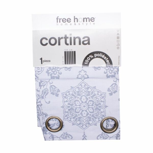 Cortina De Área Gris FREE HOME 135 X 213 Cm
