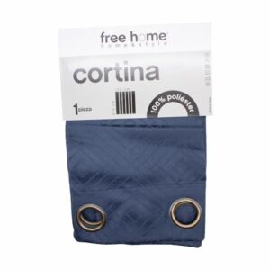 Cortina De Área Azul FREE HOME 135 X 213 Cm