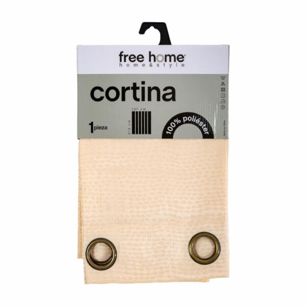 Cortina De Área Beige Perla FREE HOME 137 X 213 Cm