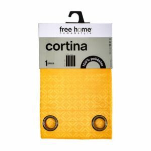 Cortina De Área Mostaza FREE HOME 137 X 213 Cm