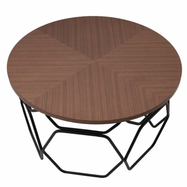 Mesa De Centro MOBILIA Metal y MDF - Imagen 2