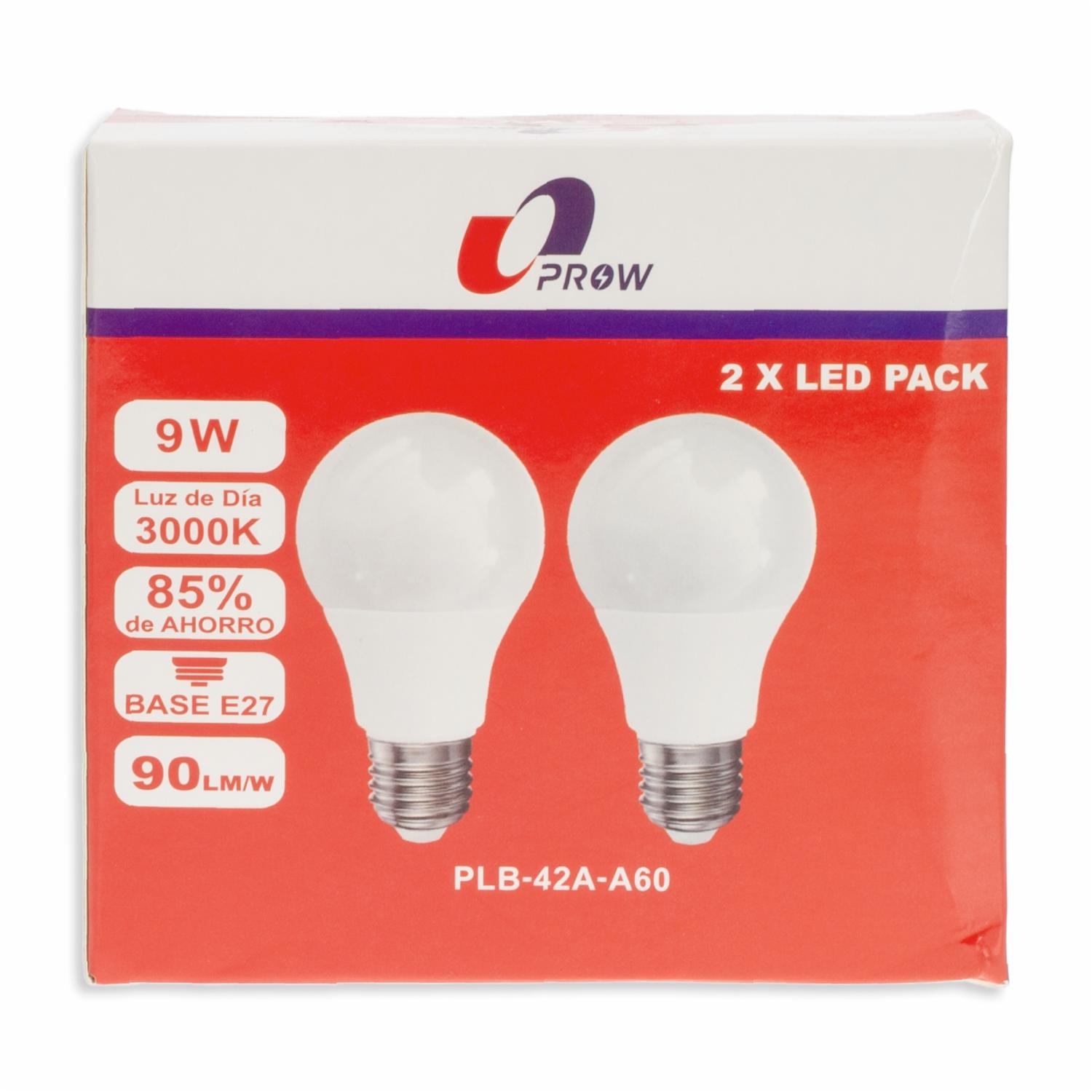 Foco Led Luz Cálida PROW 9 W 1X2Uds - Imagen 2